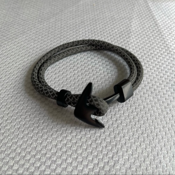Men Anchor Cord Bracelet - Picture 2 of 3